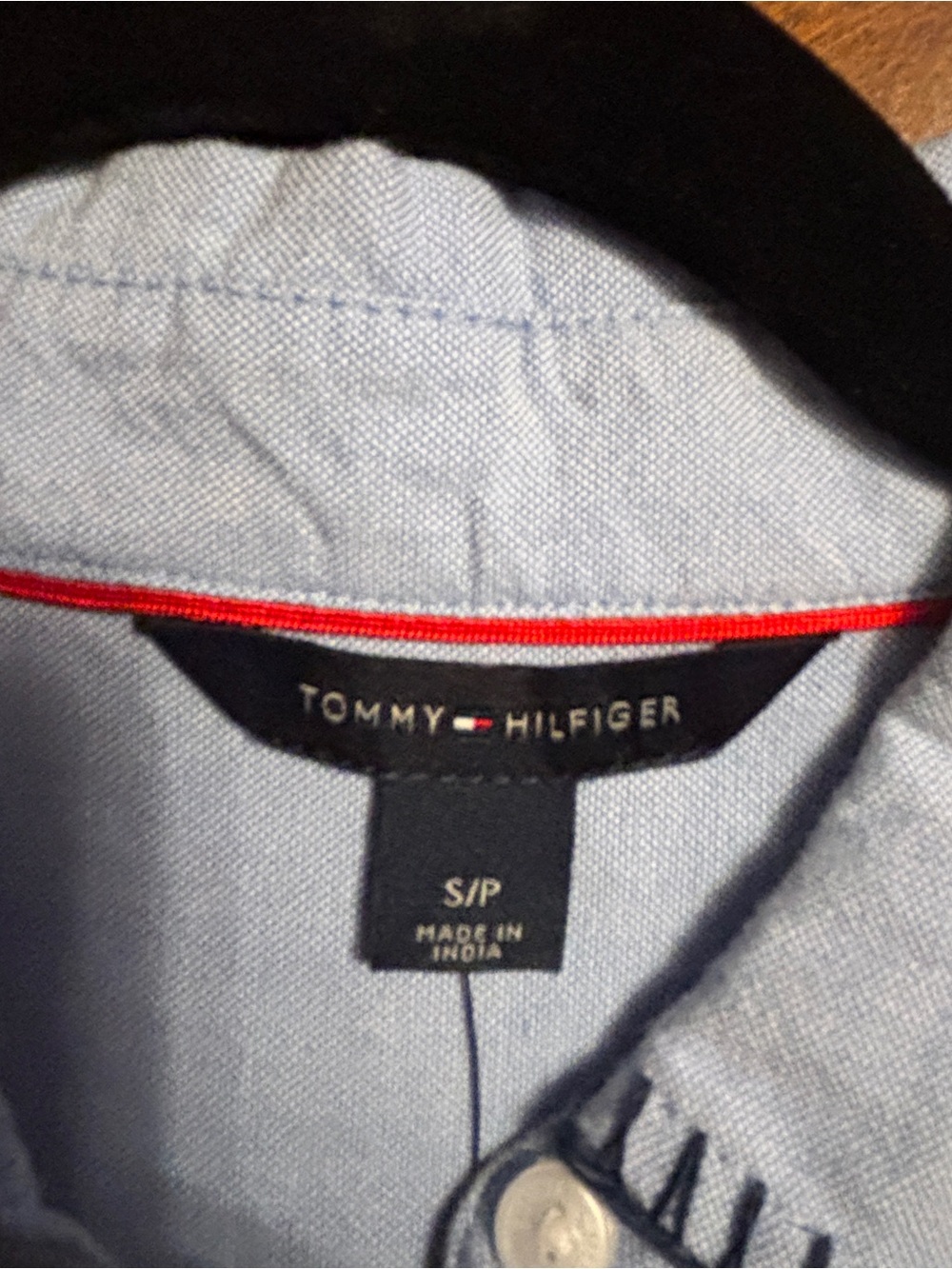 Tommy Hilfiger Light Blue Embroidered Casual Button-Down Dress, small - Picture 6 of 8